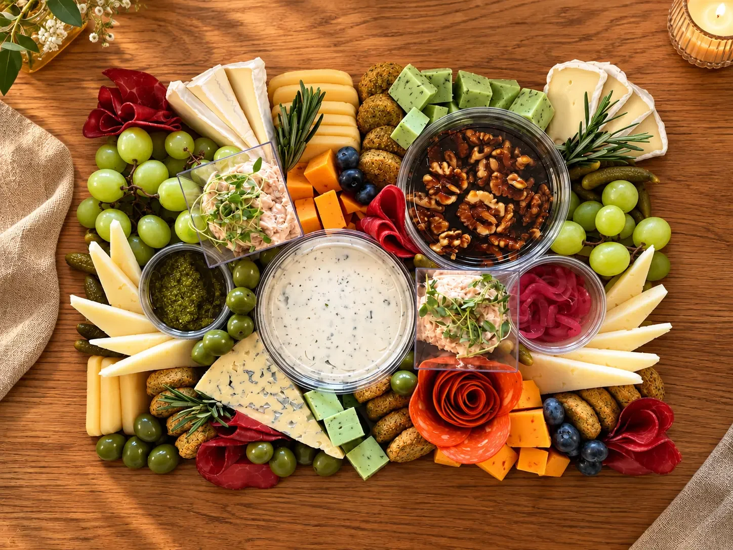Tapaslandskab til fest